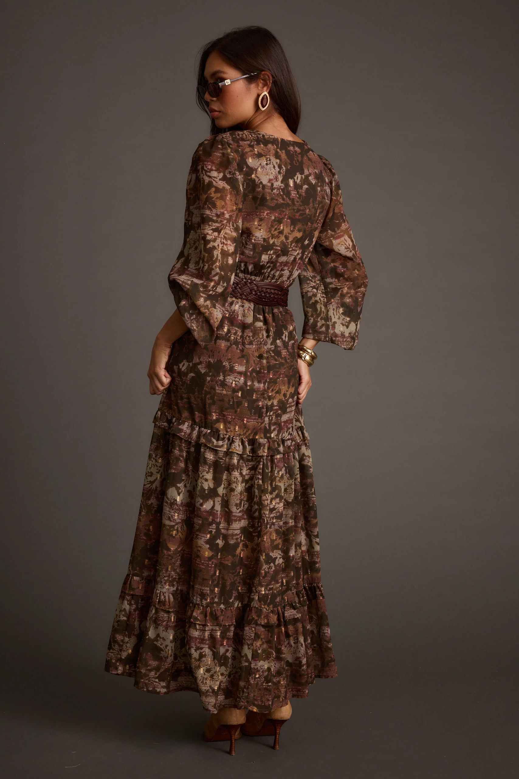Raindance Floral Long Sleeved Maxi Dress - Image 2