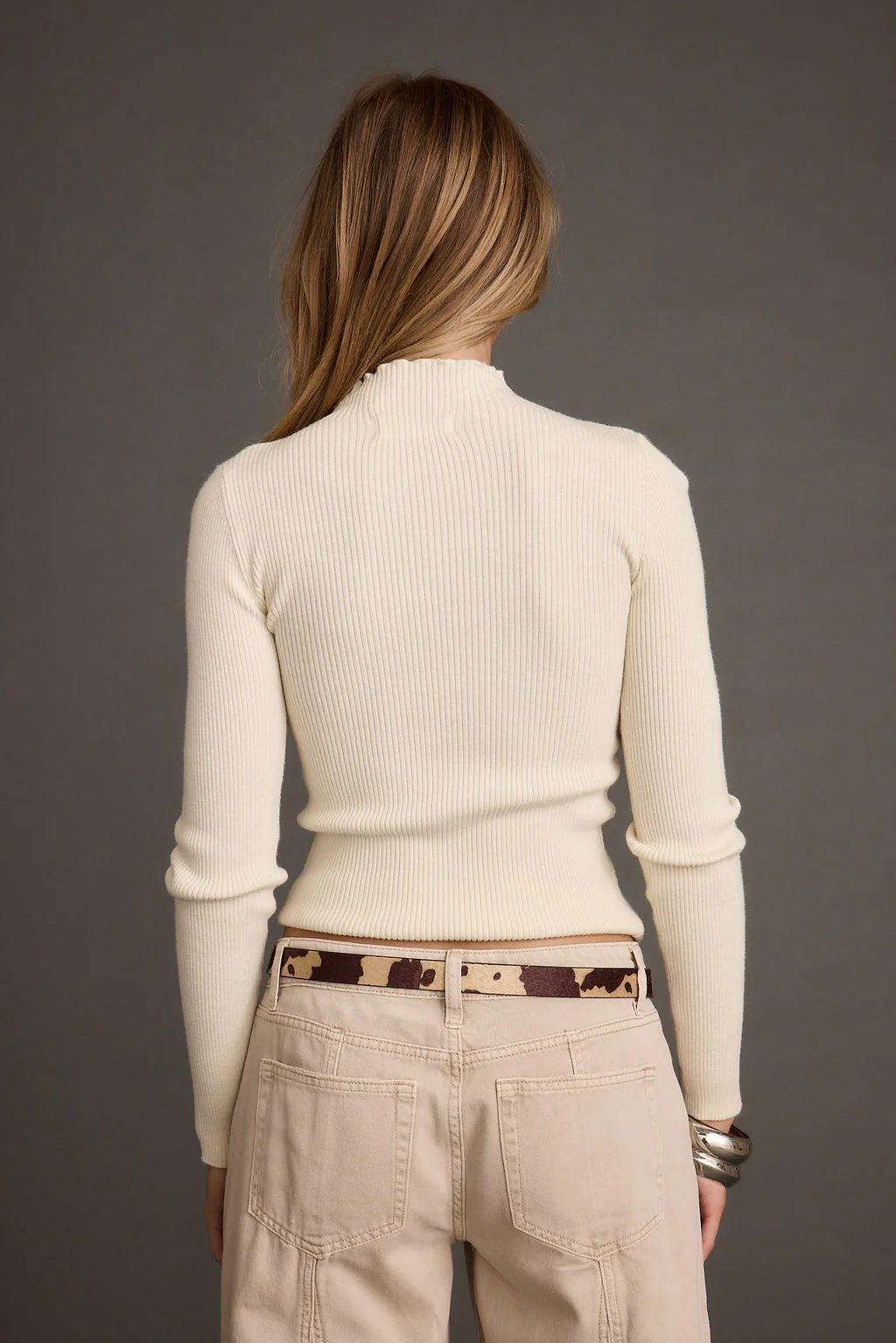 Robbie White Long Sleeve Turtleneck - Image 2