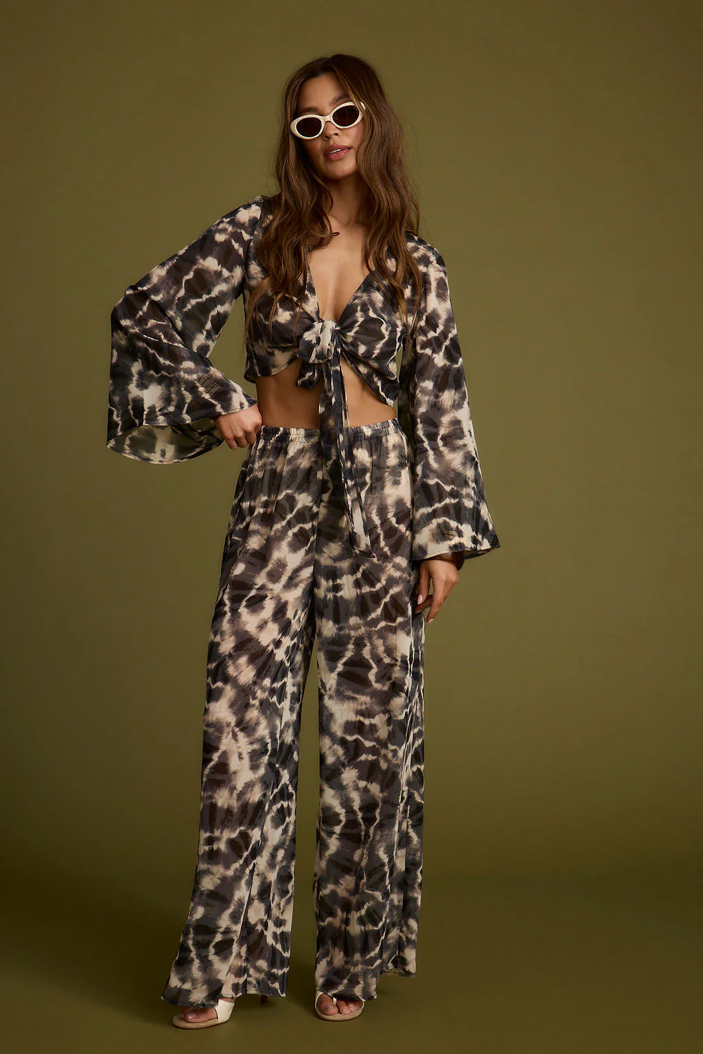 Rosario Tie Dye Wrap Top - Image 4