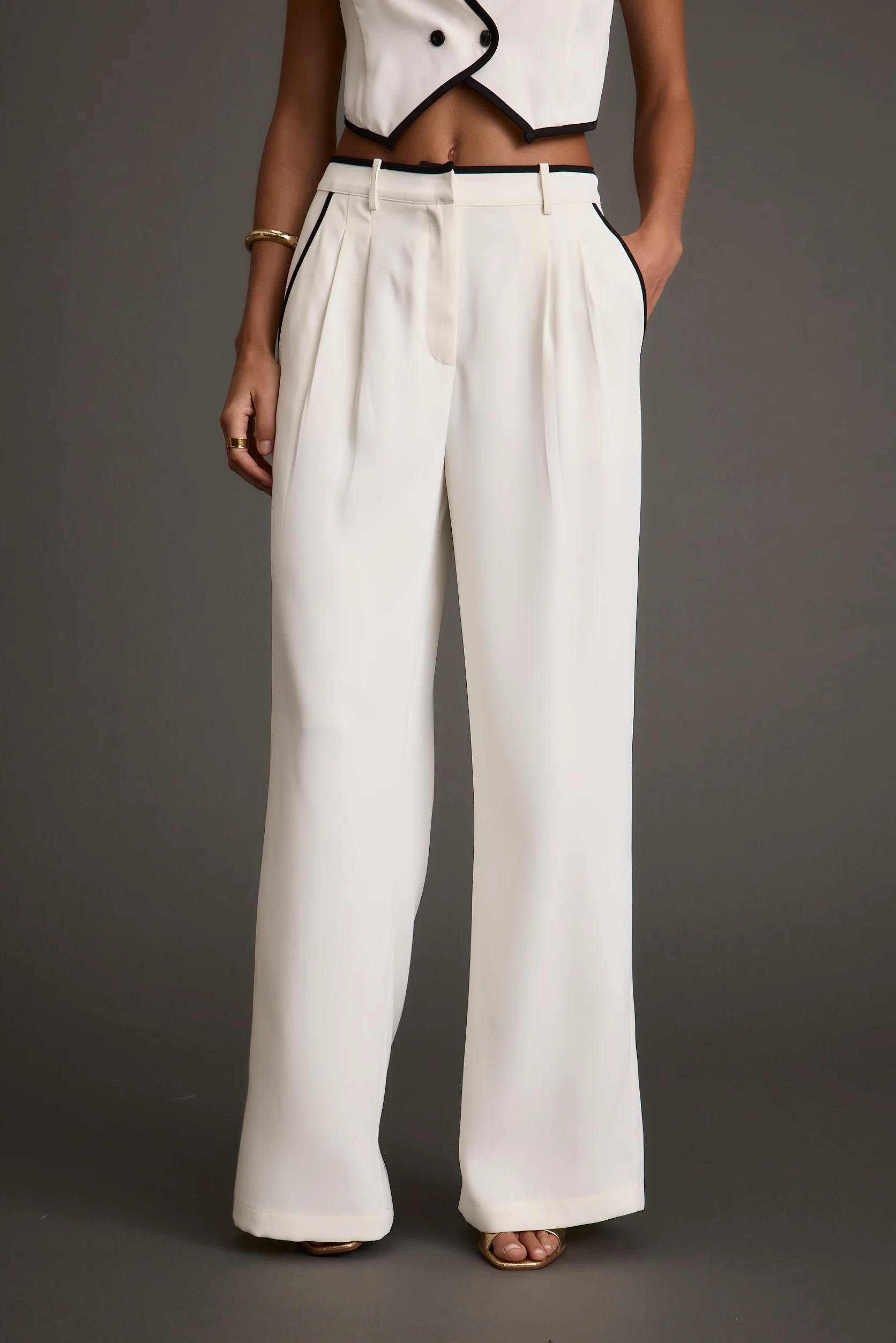 Skylar White Trousers - Image 6