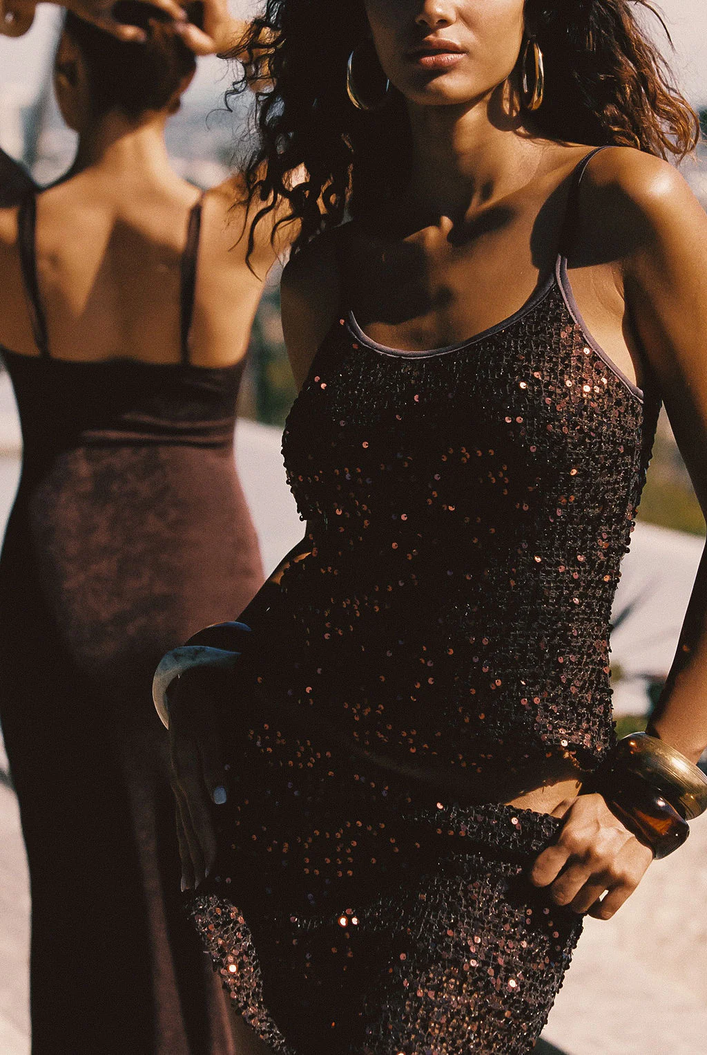 Solea Mocha Sequin Tank - Image 5