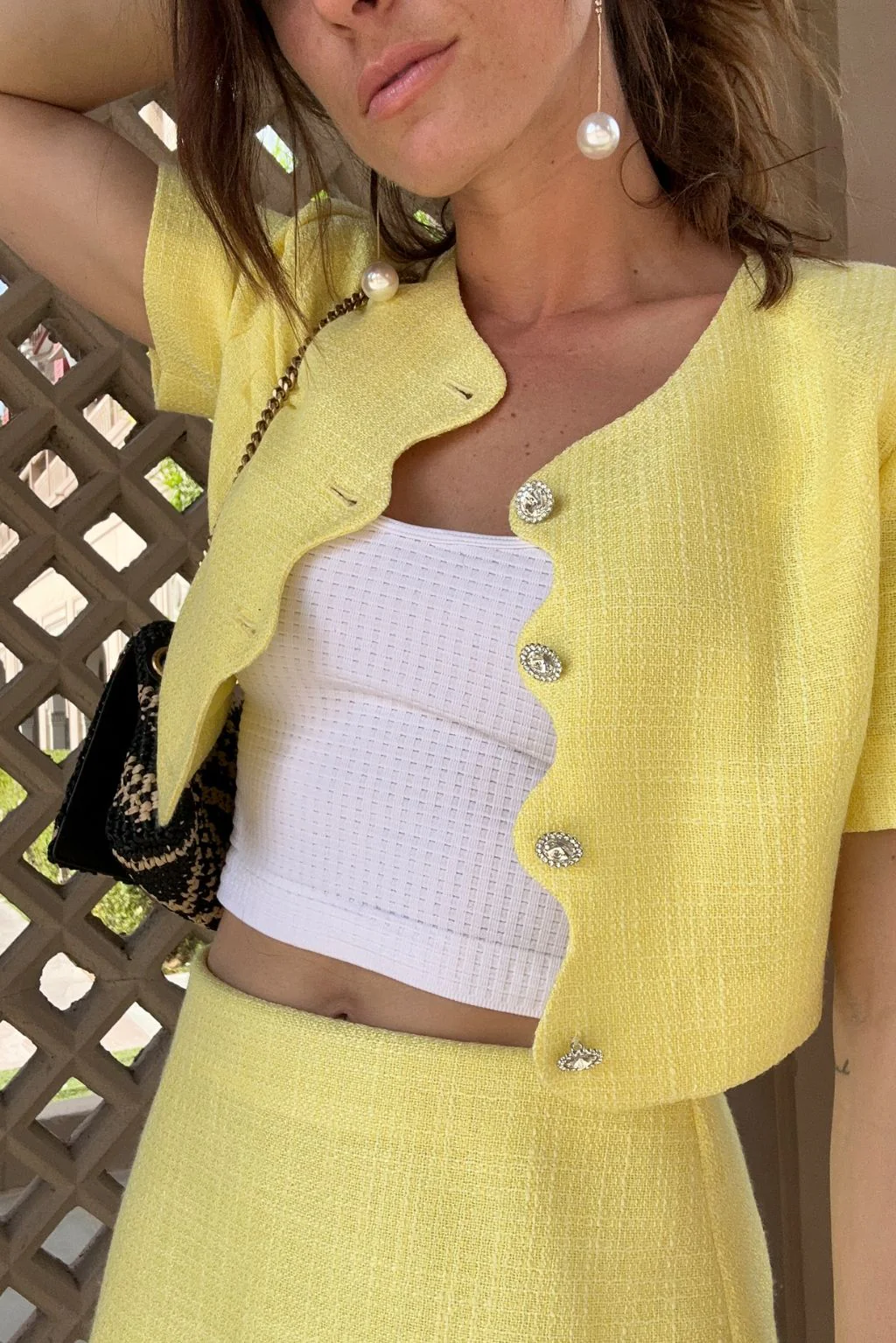Sunday Yellow Cropped Jacket - Image 6