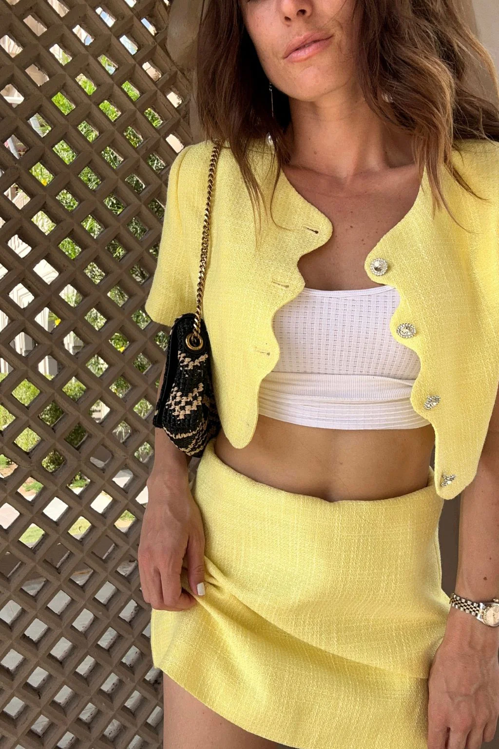 Sunday Yellow Cropped Jacket - Image 7