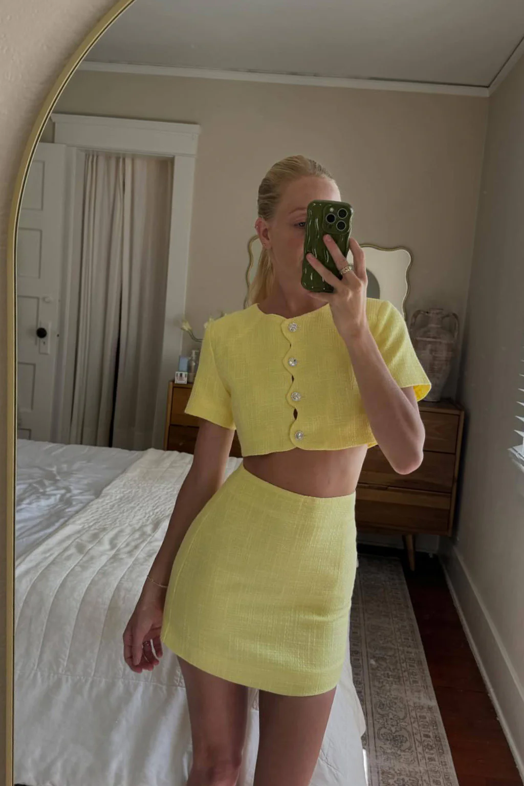 Sunday Yellow Mini Skirt - Image 3