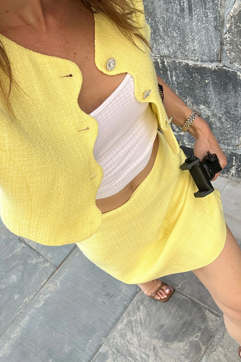 Sunday Yellow Mini Skirt - Image 9