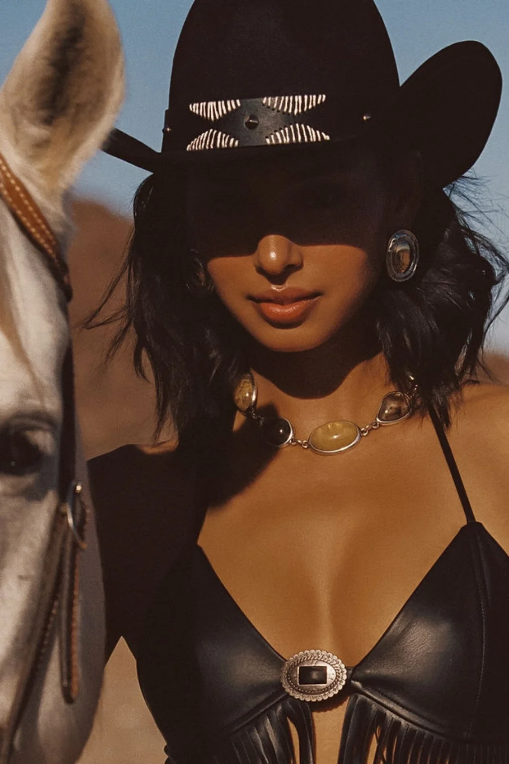 Talon Black Suede Cowboy Hat - Image 3