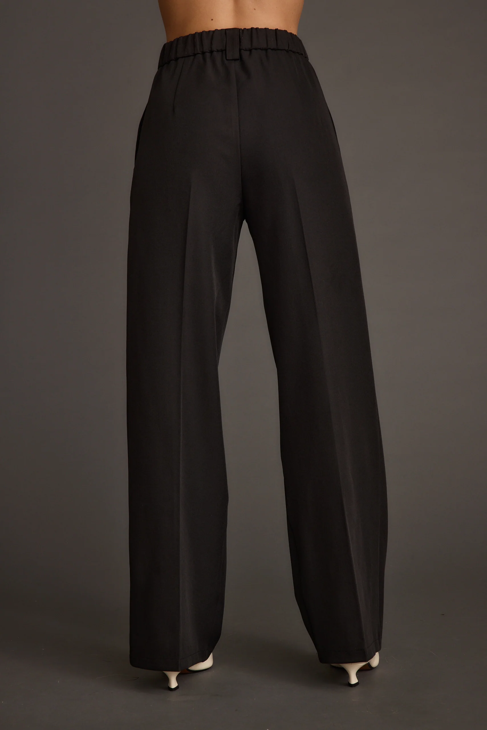 Weiss Black Wide Leg Trousers - Image 4