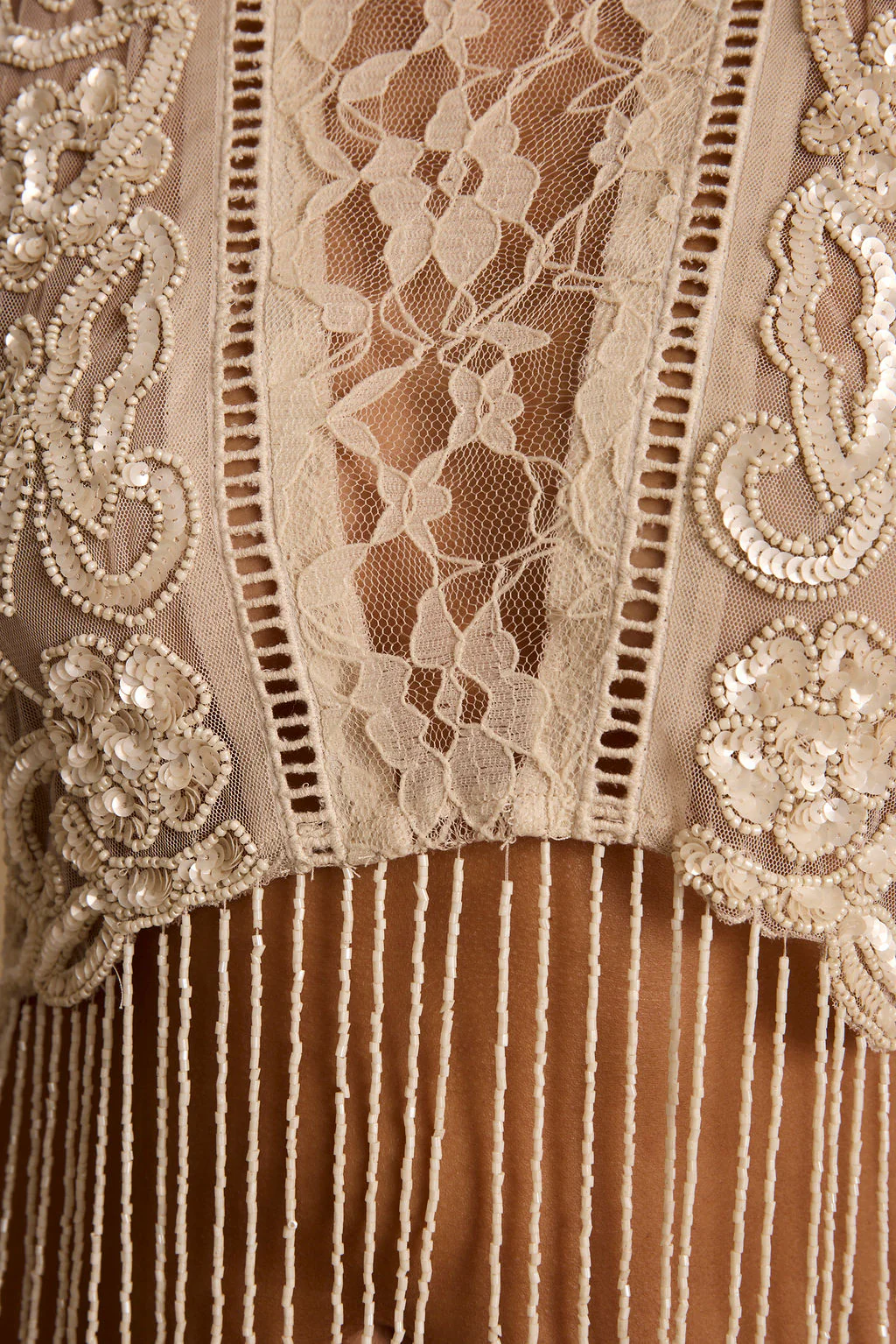 Wild Moon Cream Beaded Top - Image 10